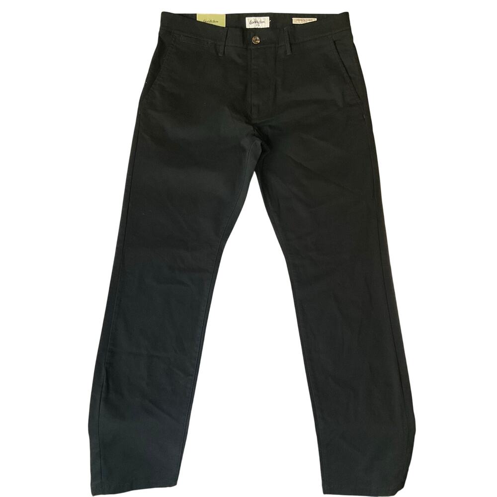 Good Fellow & Co Men Dress Pants size W32 x L32 Black Mid Rise Stretch Slim Fit